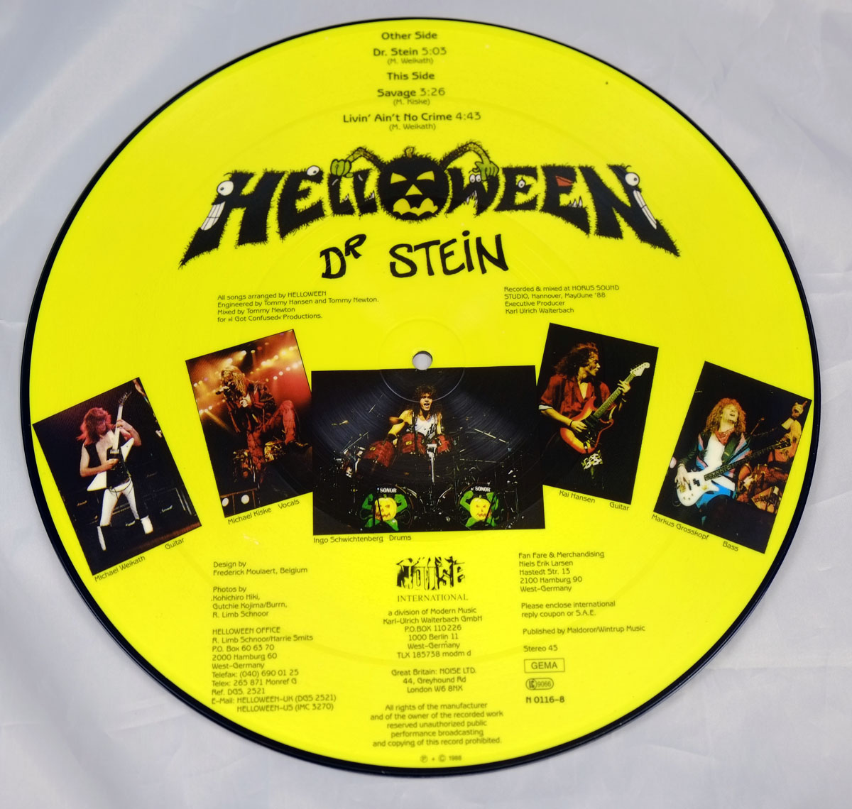 High Resolution Photo #2 HELLOWEEN Dr Stein Picture Disc 